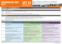 SFT-14 PROGRAM DAY ONE PAGE 1