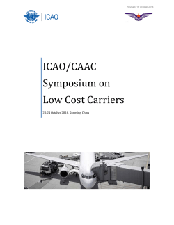 ICAO/CAAC Symposium	on Low	Cost	Carriers