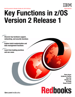 Key Functions in z/OS Version 2 Release 1 Front cover
