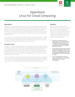 OpenStack Linux for Cloud Computing Solution