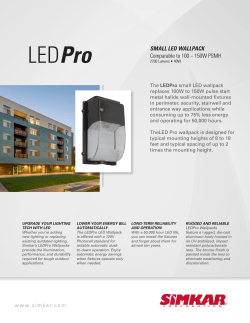 LED Pro SMALL LED WALLPACK Comparable to 100 – 150W PSMH