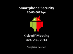 Smartphone Security 20-00-0615-pr Stephan Heuser