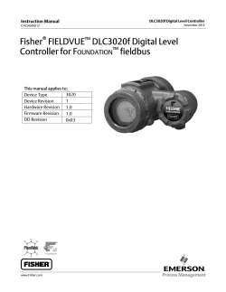 Fisher FIELDVUE DLC3020f Digital Level Controller for F