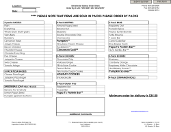 **** PLEASE NOTE THAT ITEMS ARE SOLD IN PACKS PLEASE... Print Form Submit by Email