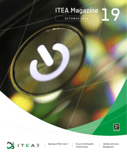 19 ITEA Magazine Opening of ITEA 3 Call 1!