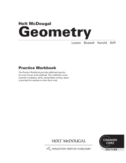 Geometry Holt McDougal Practice Workbook Larson Boswell Kanold Stiff