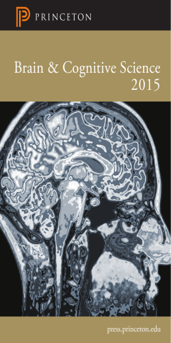 Brain &amp; Cognitive Science 2015 press.princeton.edu