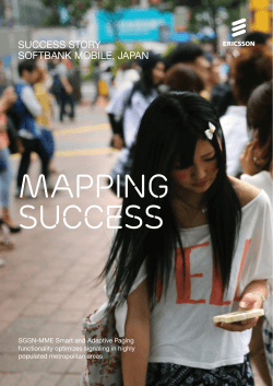 MAPPING SUCCESS SuccESS STOry SOFTBANK MOBILE, JAPAN