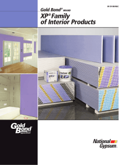 XP Family of Interior Products Gold Bond