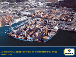 Containers &amp; Logistic services in the Mediterranean Sea October  2014