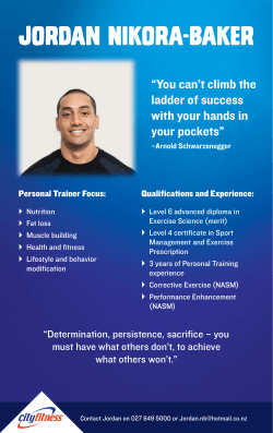 Jordan Nikora-Baker “You can’t climb the ladder of success with your hands in