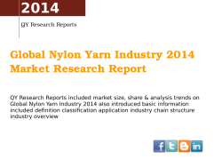 2014 Global Nylon Yarn Industry 2014  Market Research Report
