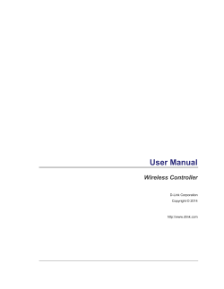 User Manual Wireless Controller
