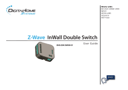 Z-Wave InWall Double Switch  User  Guide