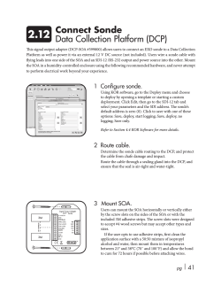 2.12 Connect Sonde Data Collection Platform (DCP)
