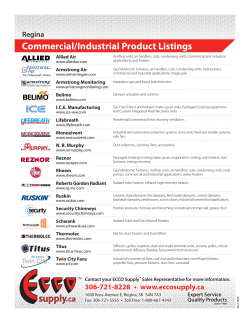 Commercial/Industrial Product Listings Regina Allied Air