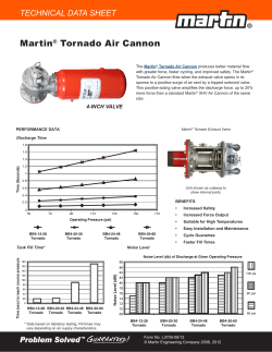 Martin Tornado Air Cannon TECHNICAL DATA SHEET ®