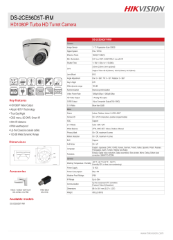 DS-2CE56D5T-IRM Turbo HD HD1080P Turret Camera