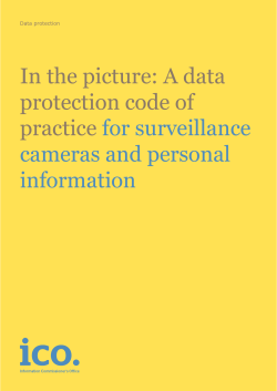 In the picture: A data protection code of practice
