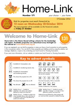 Welcome to Home-Link 131 12 noon on Wednesday 22 October 2014
