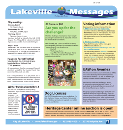 Lakeville       Messages challenge? Voting information