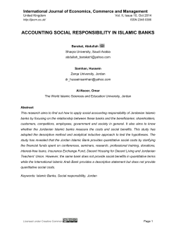 ACCOUNTING SOCIAL RESPONSIBILITY IN ISLAMIC BANKS