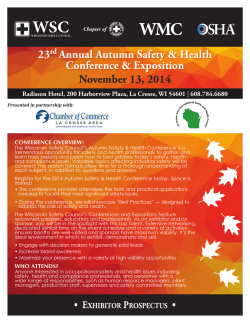 23 Annual Autumn Safety &amp; Health Conference &amp; Exposition November 13, 2014