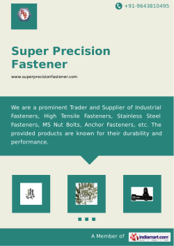 Super Precision Fastener
