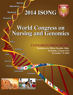 2014 ISONG World Congress on Nursing and Genomics