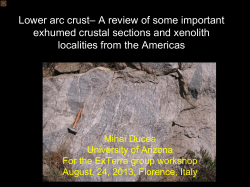 Lower arc crust– A review of some important