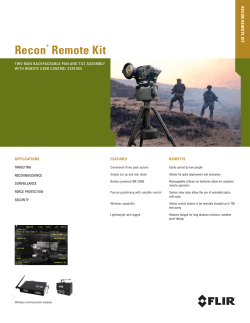 Recon Remote Kit RECON REMOTE KIT APPLICATIONS