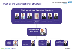 Trust Board Organisational Structure Chairman &amp; Non Executive Directors