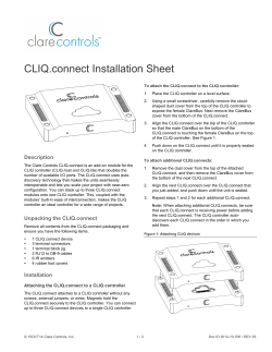 CLIQ.connect Installation Sheet