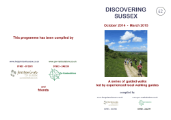 DISCOVERING SUSSEX £2 October 2014  -  March 2015