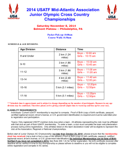 2014 USATF Mid-Atlantic Association Junior Olympic Cross Country Championships