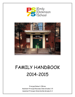 FAMILY HANDBOOK 2014-2015