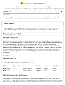 (/student/ClassSearch) Credit Continuing Ed. (/student/ClassSearch/class/search/term_type/Credit)