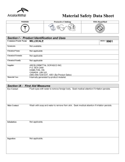 Material Safety Data Sheet 9961