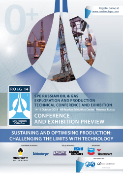 CONFERENCE aNd ExhibitiON PREViEW  SuStaininG and optiMiSinG production: