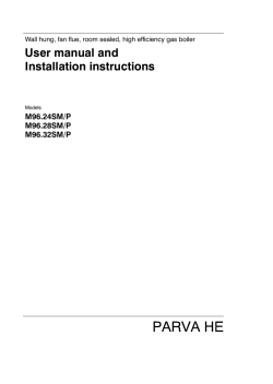 User manual and Installation instructions M96.24SM/P M96.28SM/P