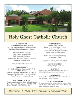 Holy Ghost Catholic Church Pastor