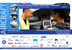 APAC AIRLINE &amp; AEROSPACE MRO &amp; OPERATIONS IT CONFERENCE