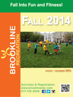 F 2014 all Fall Into Fun and Fitness!