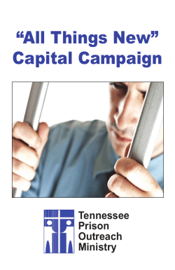 “All Things New” Capital Campaign Tennessee Prison