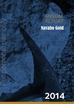 2014 For personal use only ANNUAL REPORT