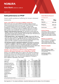 Axis Bank Solid performance on PPOP exposures