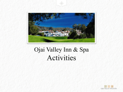 Activities Ojai Valley Inn &amp; Spa