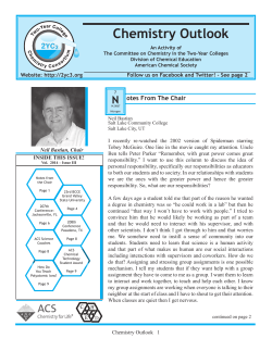 Chemistry Outlook