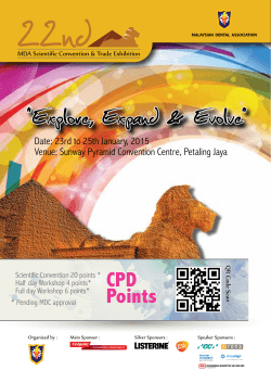 22nd CPD Points Date: 23rd to 25th January, 2015