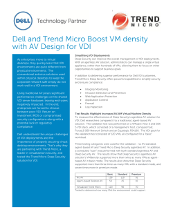 Dell and Trend Micro Boost VM density